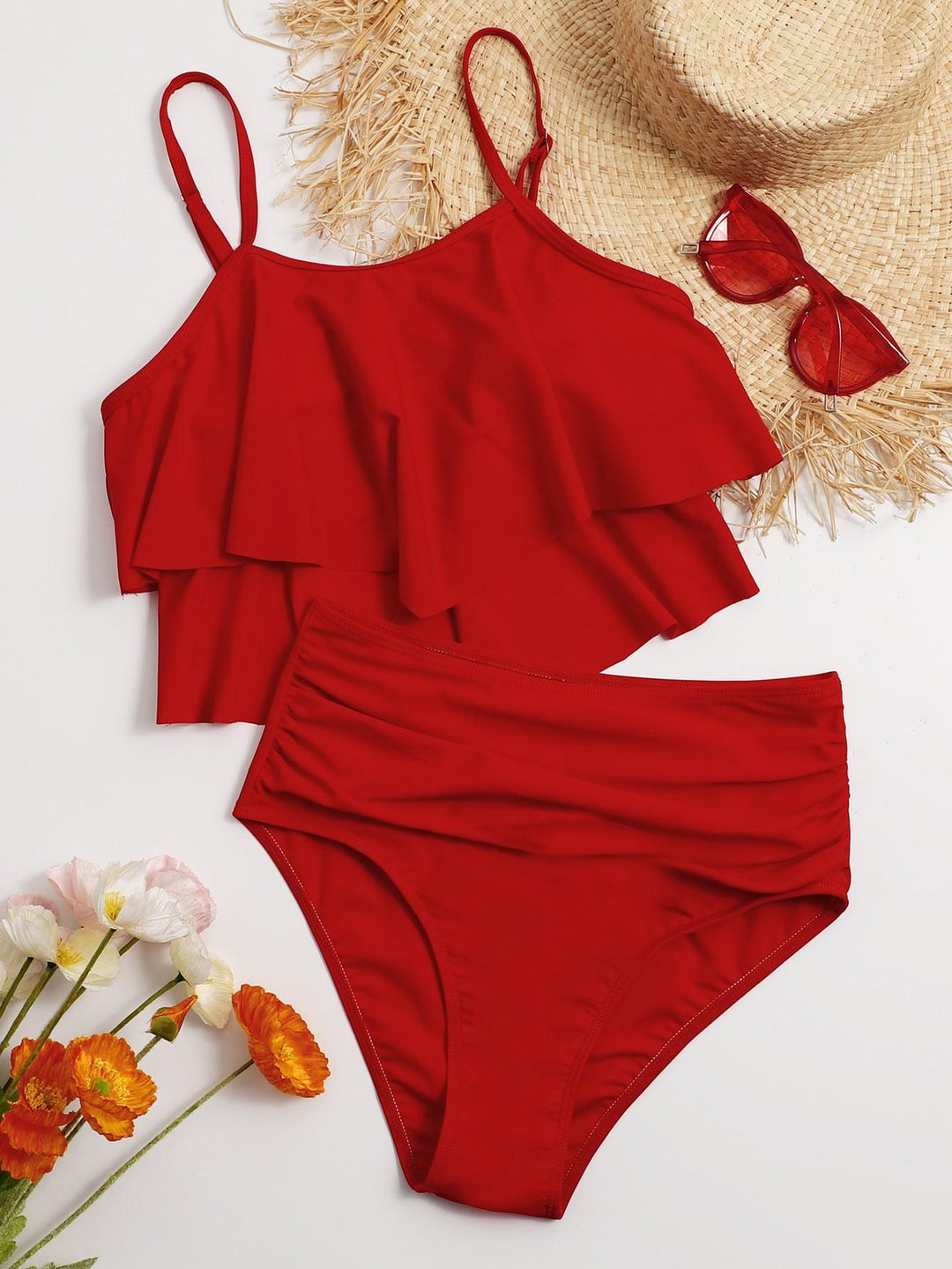 Damen Bikini-Set mit voluminösem Rüschendesign Drune