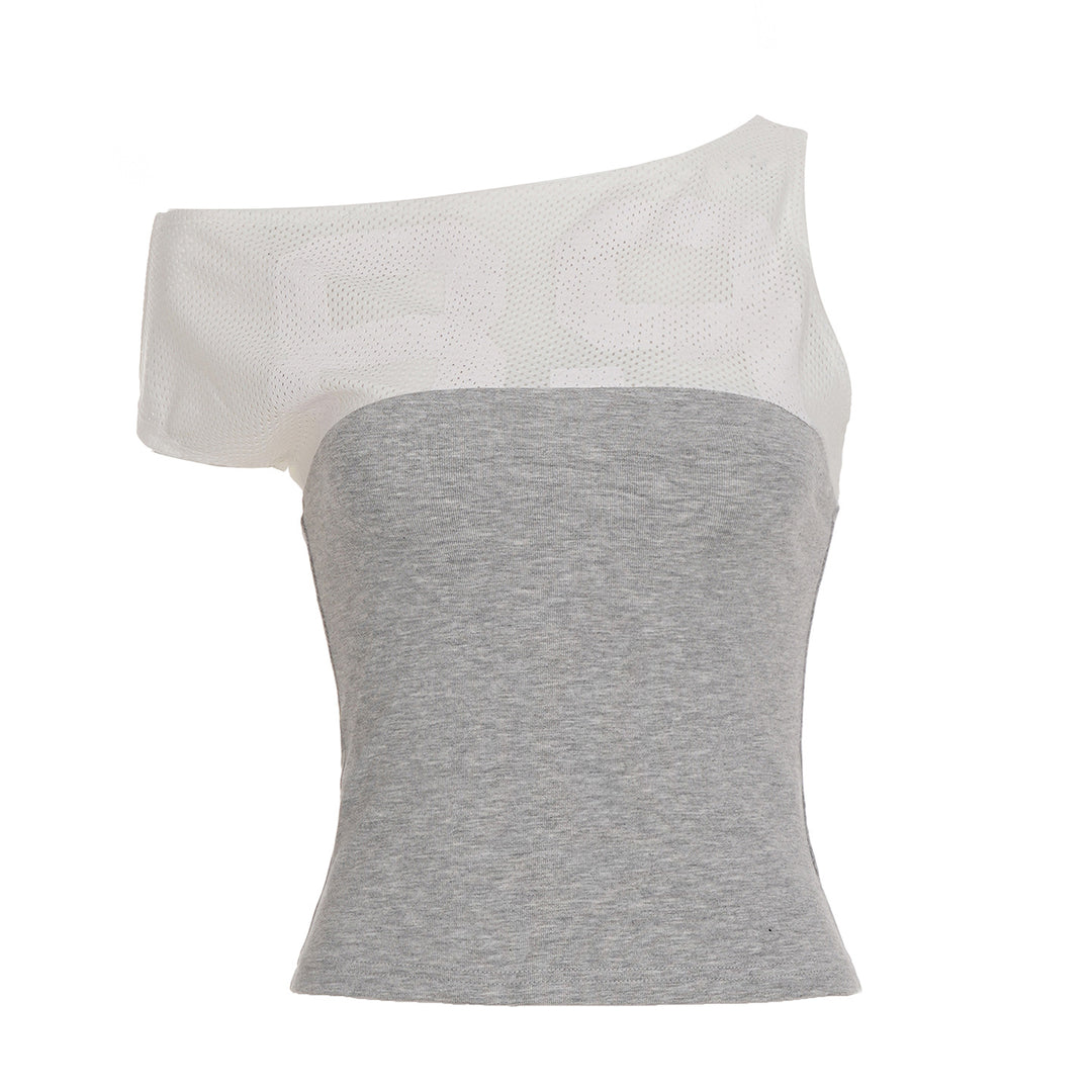 Damen Sporttop mit modischem Netzdesign und figurbetontem Schnitt Drune