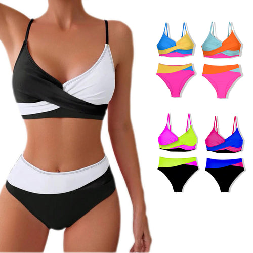Damen Sportliches Zweiteiler Bikini-Set Drune