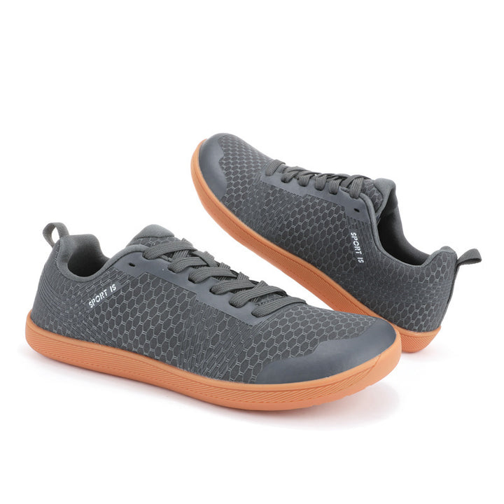 Herren nan niedriger City-Sneaker mit perforiertem Mesh-Obermaterial, verstärkter Zehenkappe und flexibler Laufsohle Drune