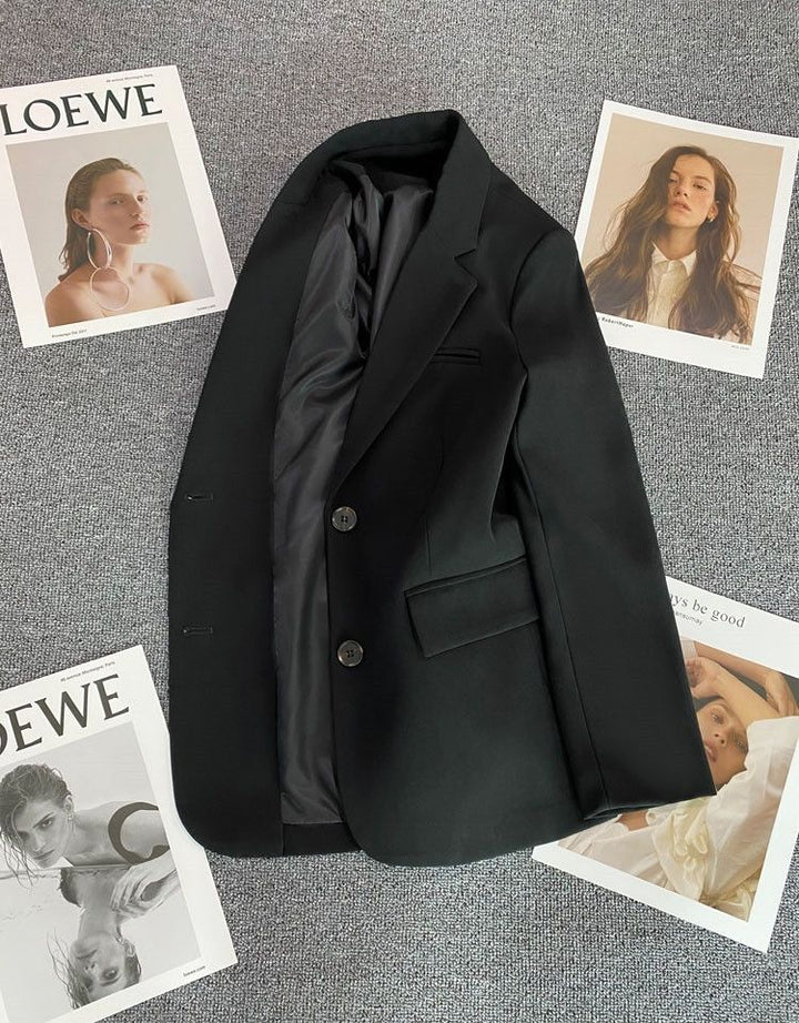 Damen Eleganter Blazer mit modischem Schnitt und dekorativen Knöpfen Drune