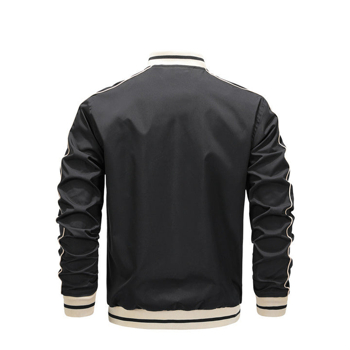 Herren sportliche Freizeitjacke im College-Stil Drune