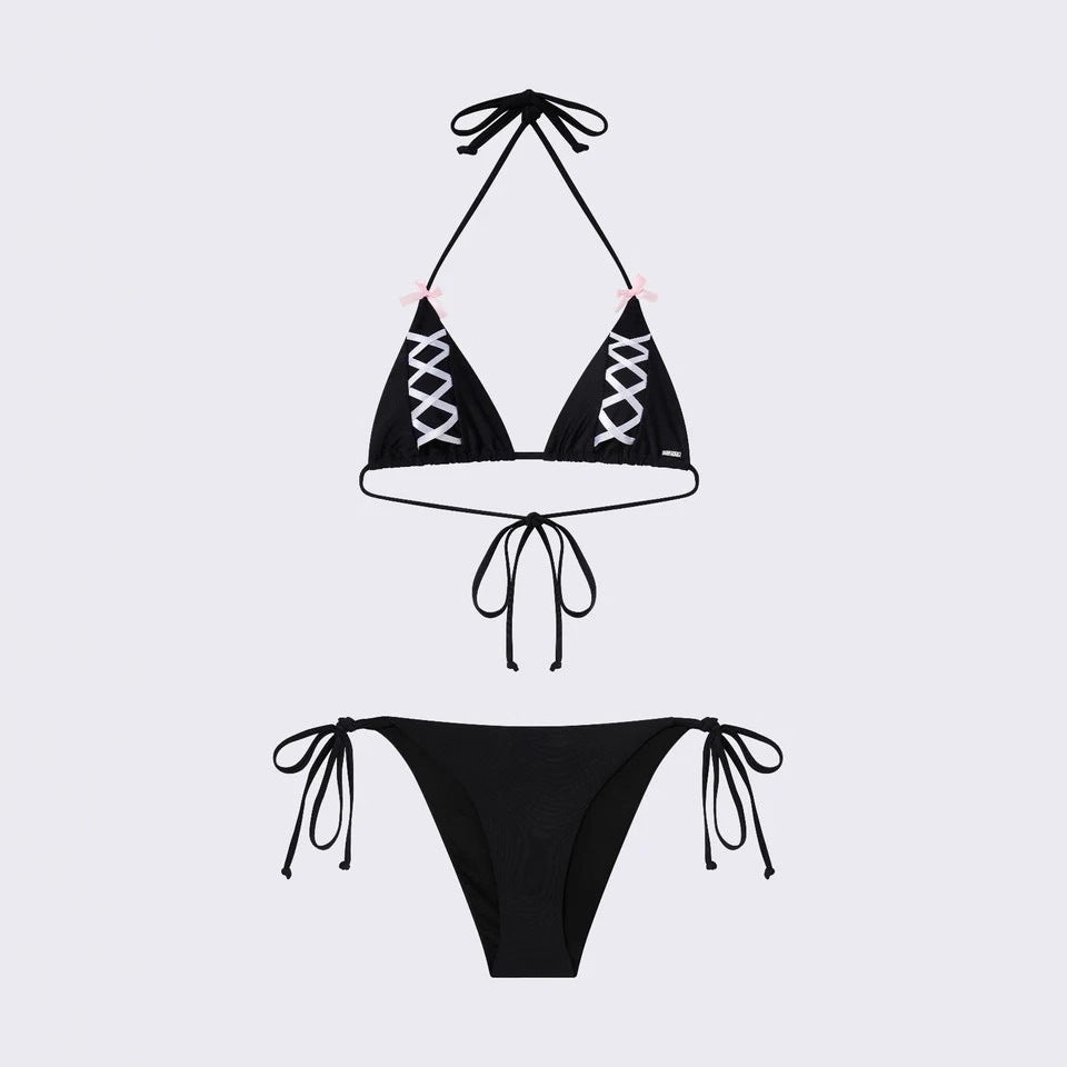 Damen Triangel-Bikini mit raffinierten Schnürdetails Drune