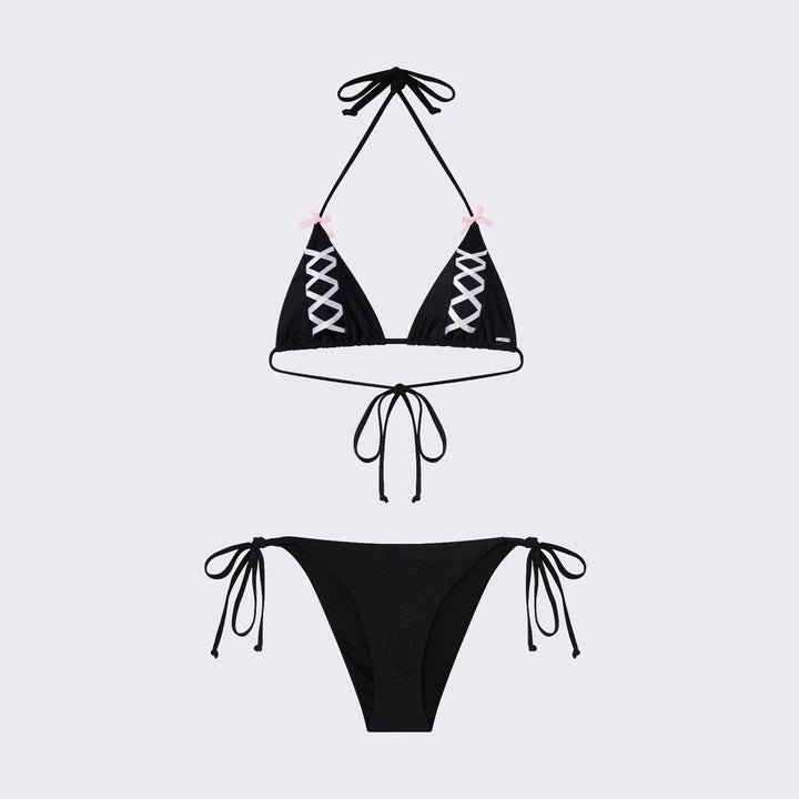 Damen Triangel-Bikini mit raffinierten Schnürdetails Drune