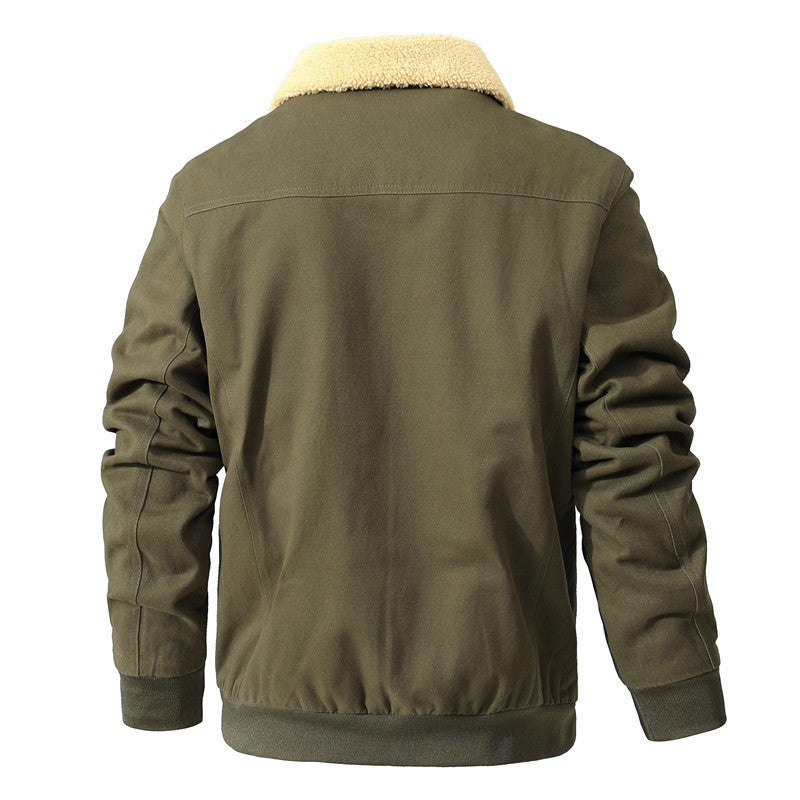 Herren modische Jacke mit luxuriösem Fleecefutter Drune
