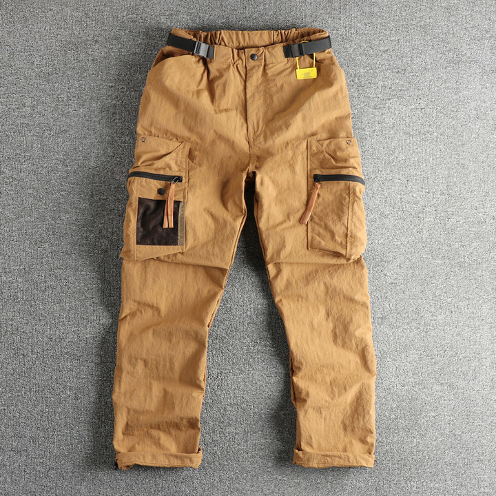Herren Cargo-Hose mit multifunktionalen Taschen und verstellbarem Bund Drune