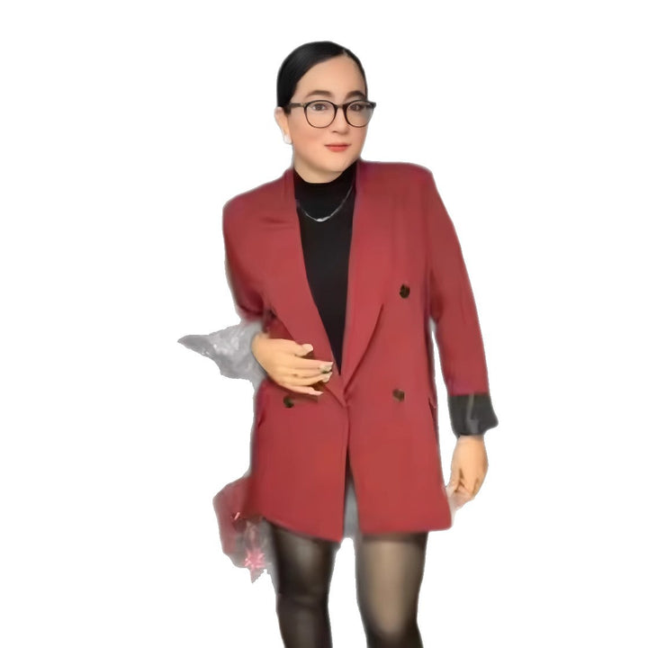 Damen Oversized Blazer mit doppelter Knopfreihe und lässigem Schnitt Drune