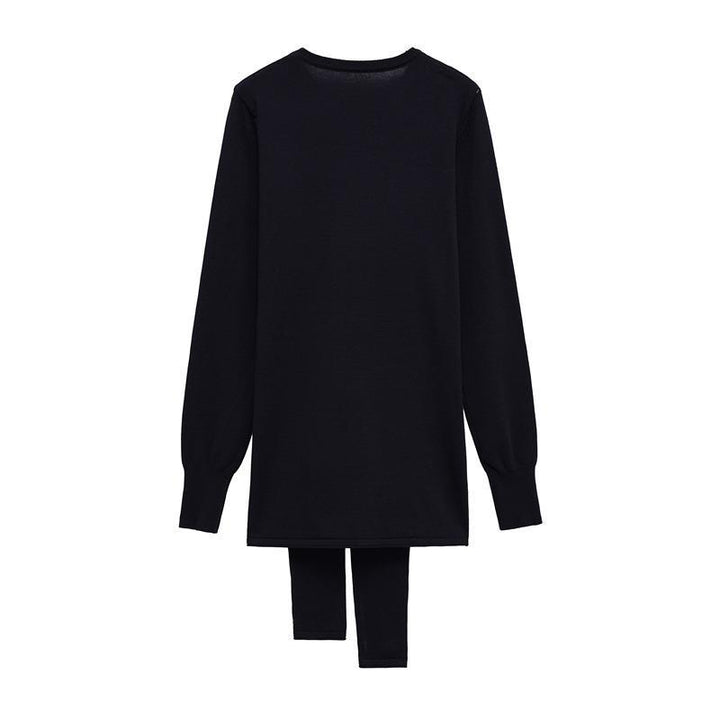 Damen Strickpullover mit raffiniertem Gürtel und elegantem Schnitt Drune