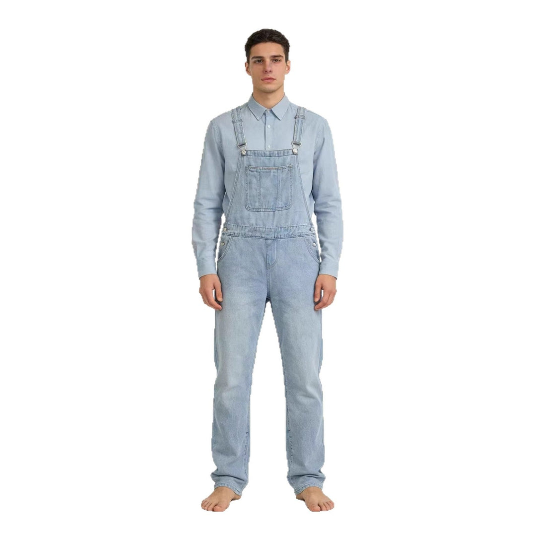 Herren Lässige Baumwoll-Latzhose Drune