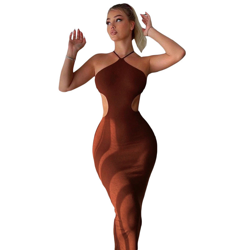 Damen Maxi Kleid mit modischem Cut-Out Drune