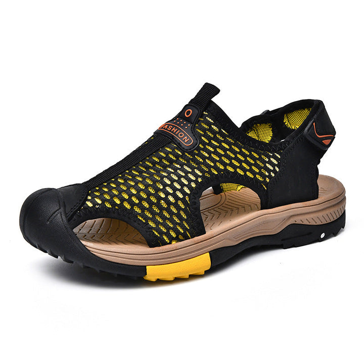 Herren Atmungsaktive Outdoor-Sandalen mit rutschfester Sohle und verstellbarem Riemen Drune