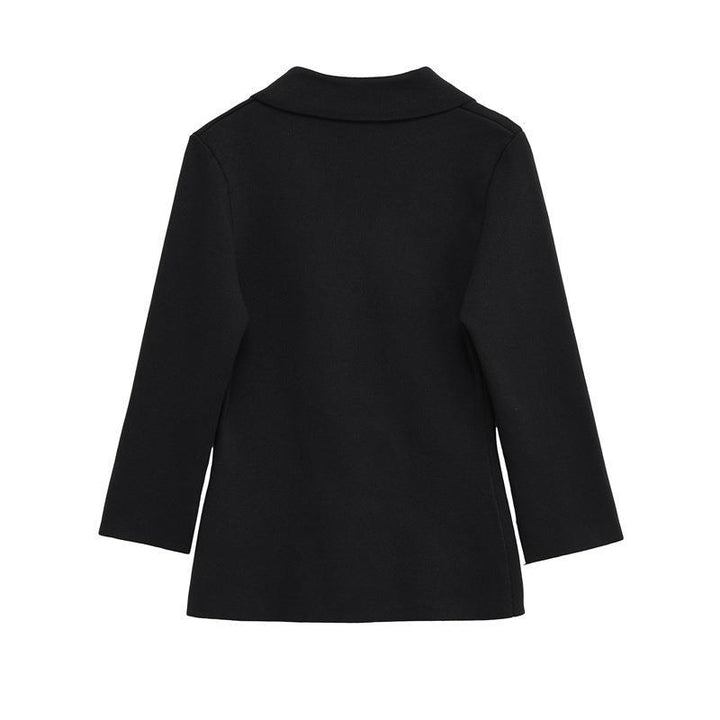 Damen elegante Blazerjacke mit doppelter Knopfleiste und femininer Silhouette Drune