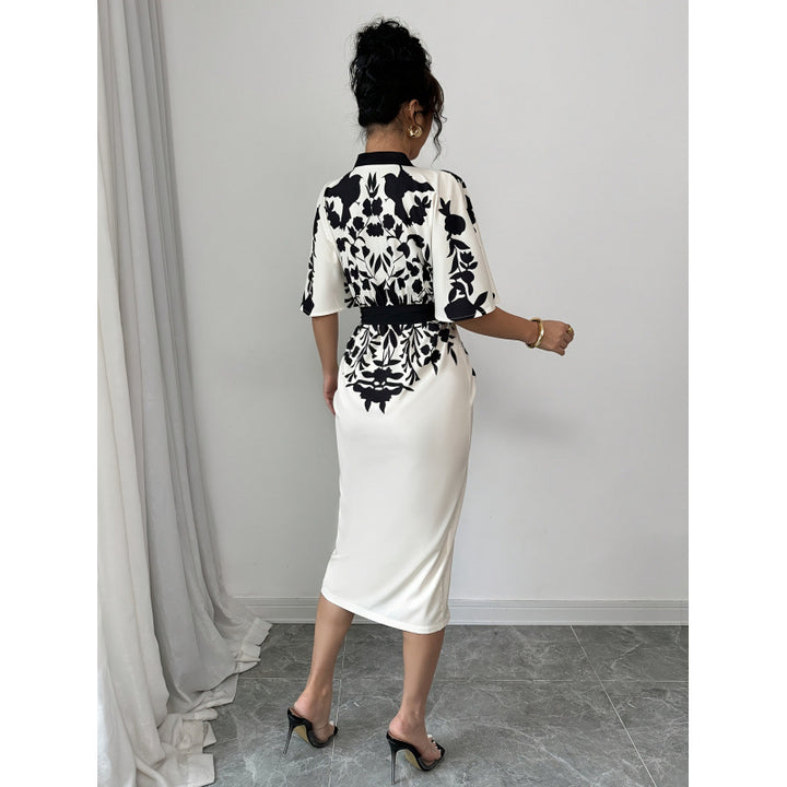 Damen Kimono-Style Kaftan-Kleid Drune
