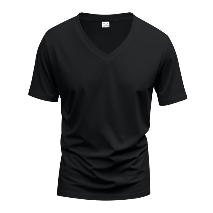 Herren V-Ausschnitt T-Shirt aus atmungsaktivem Funktionsmaterial Drune