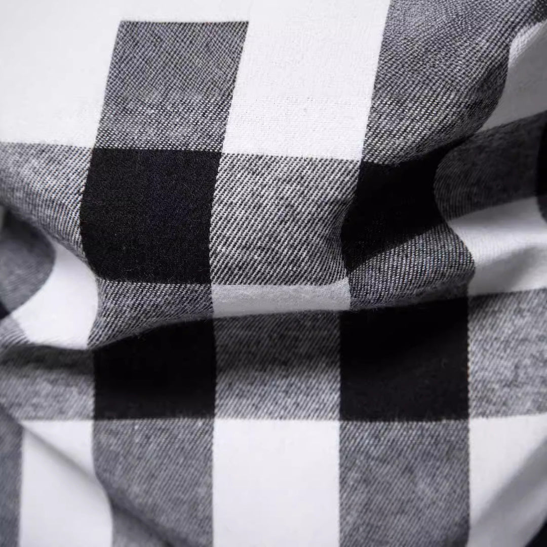 Herren Flanellhemden mit integriertem Kapuzen-Design und lässigem Look Drune