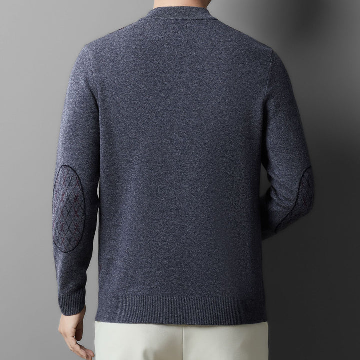 Herren Pullover mit elegantem Rautenmuster aus feiner Wolle Drune