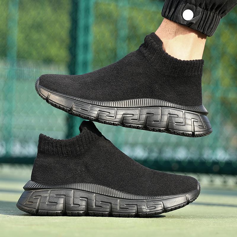 Damen nan kuscheliger Sock-Sneaker aus Teddy-Samt mit elastischem Schaft und stoßdämpfender Profilsohle Drune
