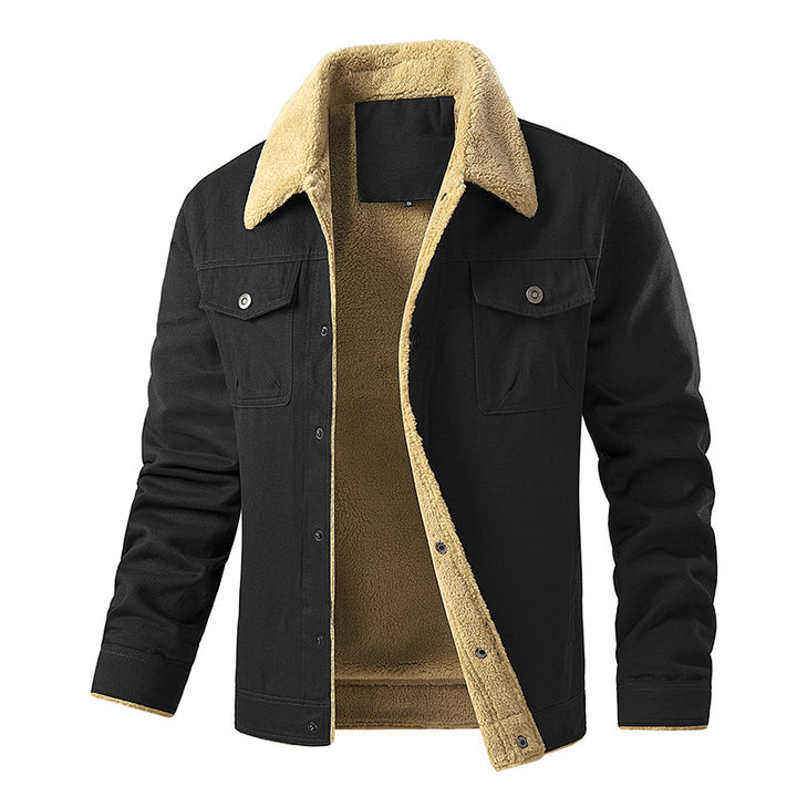 Herren gefütterte Utility-Jacke mit Teddyfutter Drune
