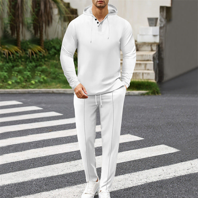 Herren modisches Hoodie-Set mit sportlichem Schnitt und praktischen Funktionen Drune