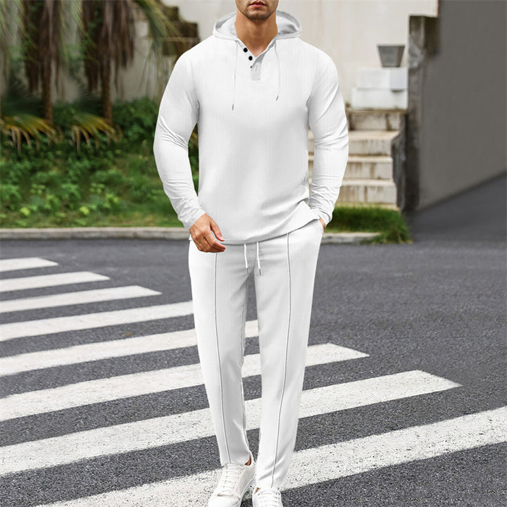 Herren modisches Hoodie-Set mit sportlichem Schnitt und praktischen Funktionen Drune