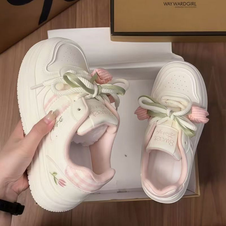 Damen Sneakers mit verspieltem Design und dekorativen Schleifen von Drune