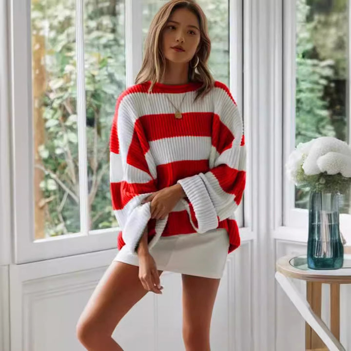 Damen Strickpullover mit oversized Schnitt Drune