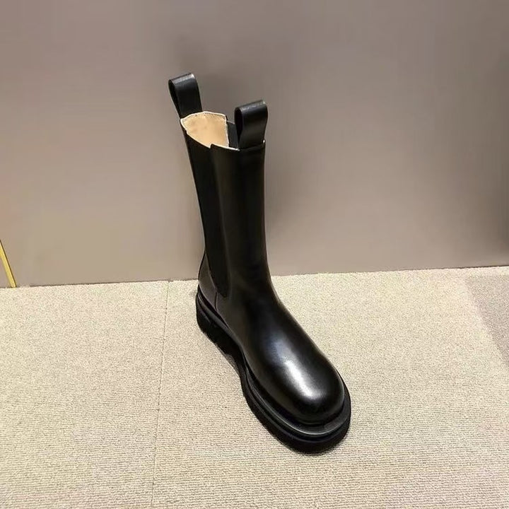 Damen nan Chelsea-Boots mit elastischem Einsatz und markanter Profilsohle Drune