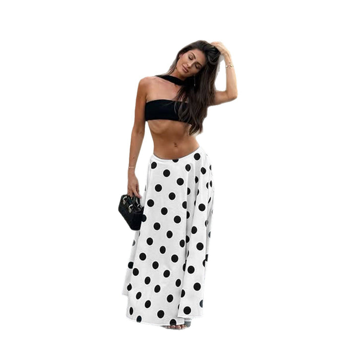 Damen Maxirock im verspielten Polka-Dots-Design Drune
