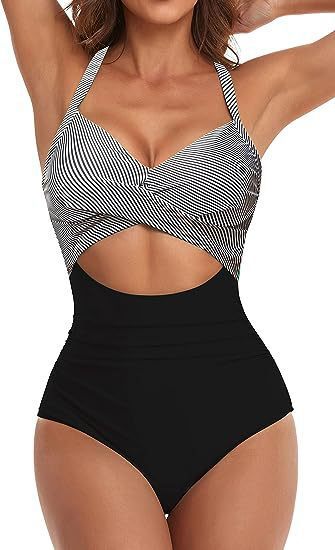 Damen Cut-Out Badeanzug Drune