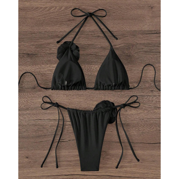 Damen Triangel-Bikini mit verspieltem Schnitt und verstellbaren Trägern Drune