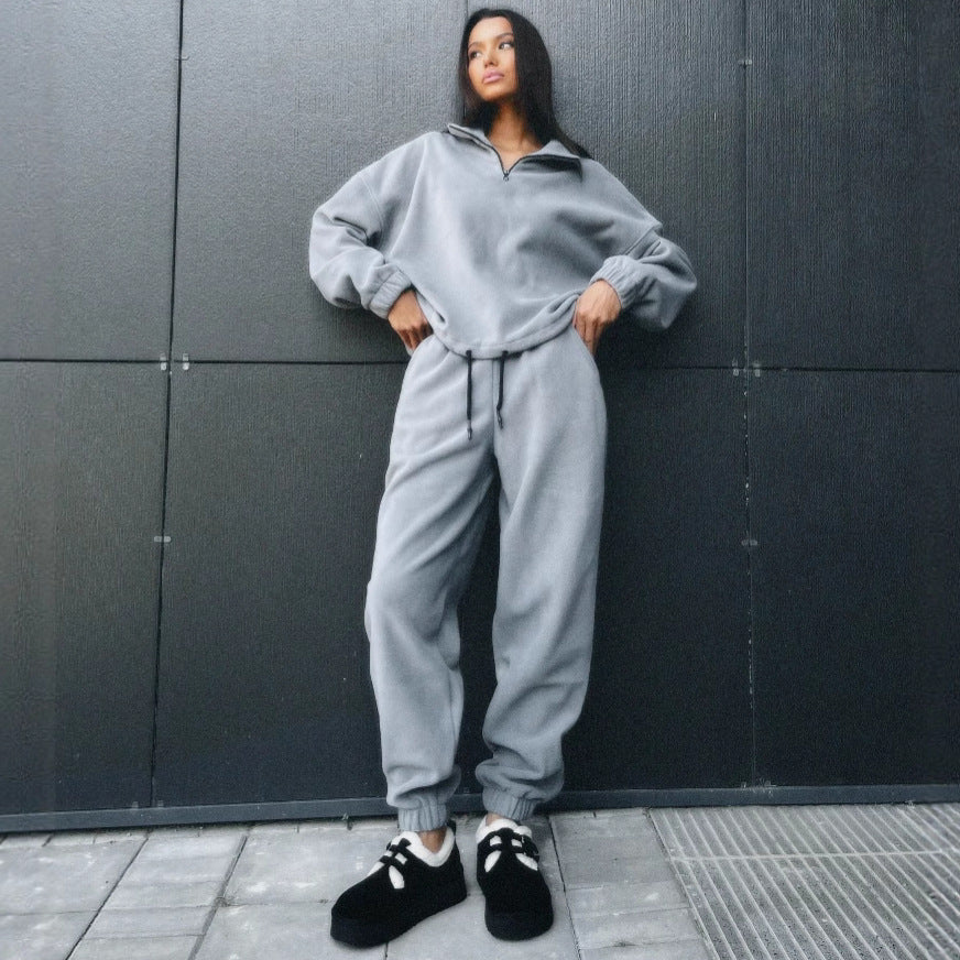 Damen Kuschelweiches Fleece-Outfit Drune