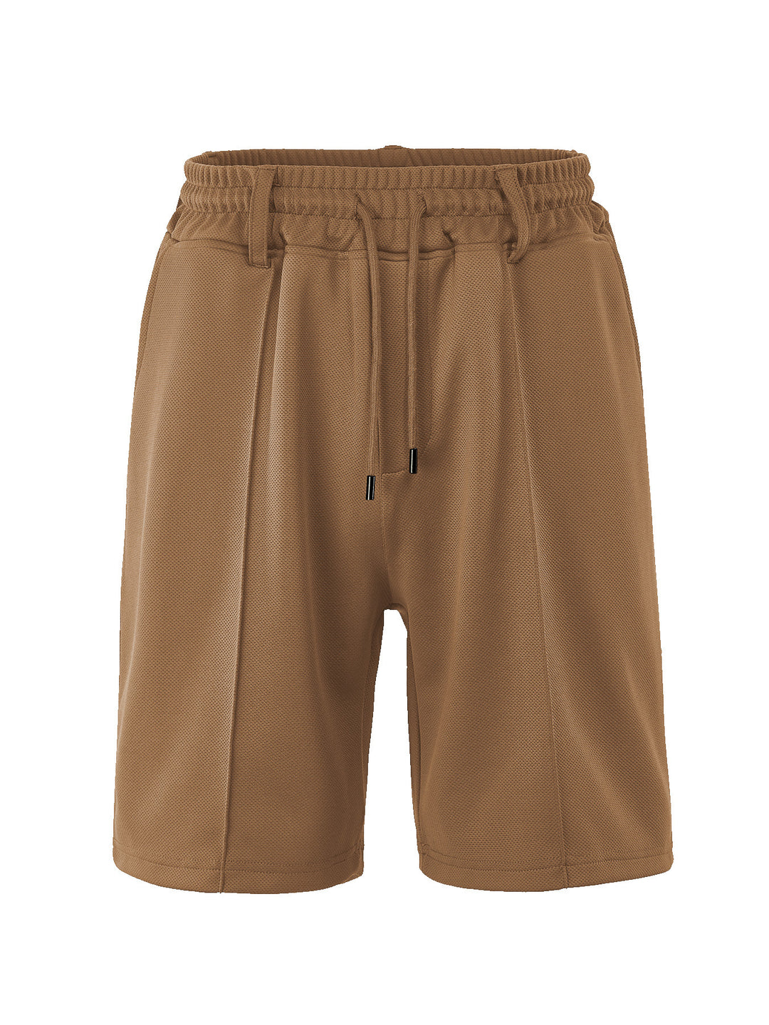 Herren nan knielange Sportshorts mit Netzstruktur, elastischem Tunnelzug und Gürtelschlaufen Drune
