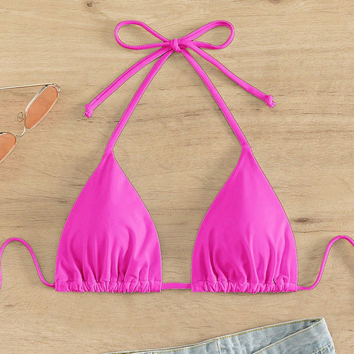 Damen Triangel-Bikini mit verstellbaren Trägern und raffiniertem Schnitt Drune
