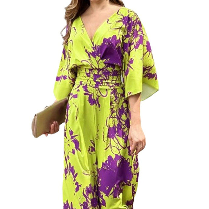 Damen Eleganter Jumpsuit mit floralem Muster Drune