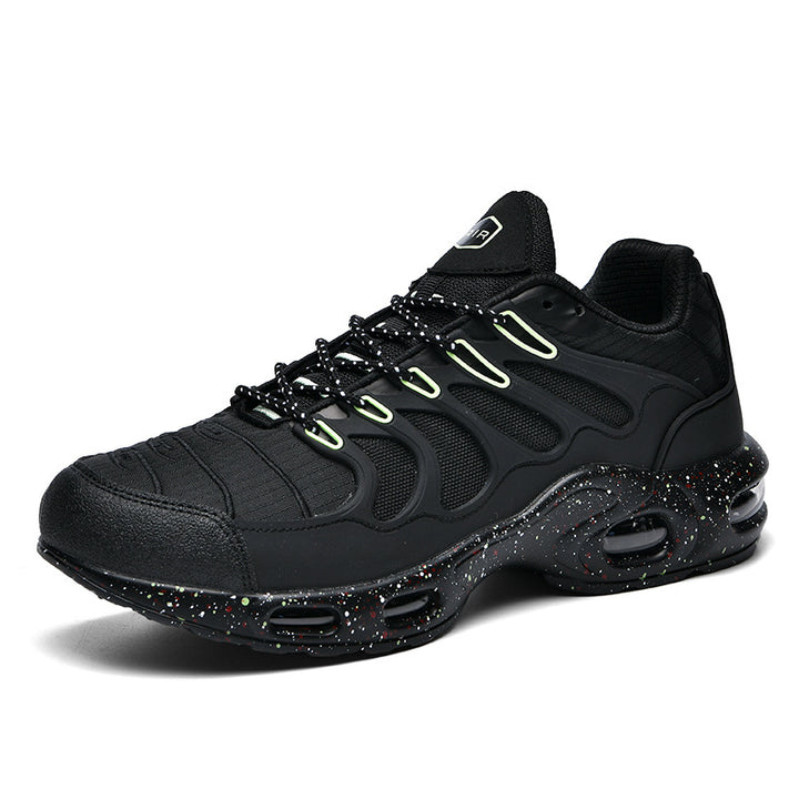 Herren futuristische Dämpfungs-Sneaker mit sichtbarer Luftkammer und strukturiertem Mesh-Overlay Drune
