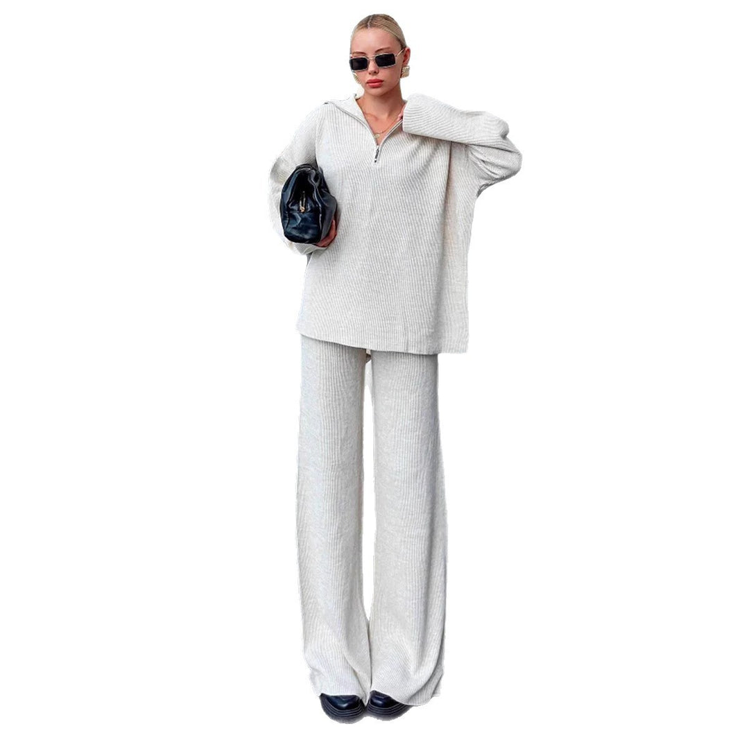 Damen lässiger Hoodie mit weitem Hosen Drune