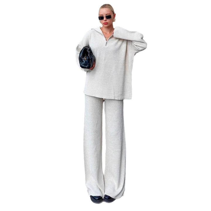 Damen lässiger Hoodie mit weitem Hosen Drune