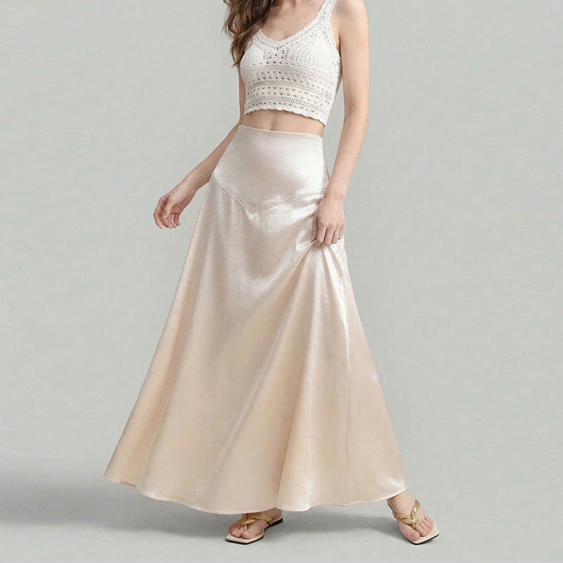 Damen Maxi-Rock mit fließendem Schnitt und edlem Material Drune