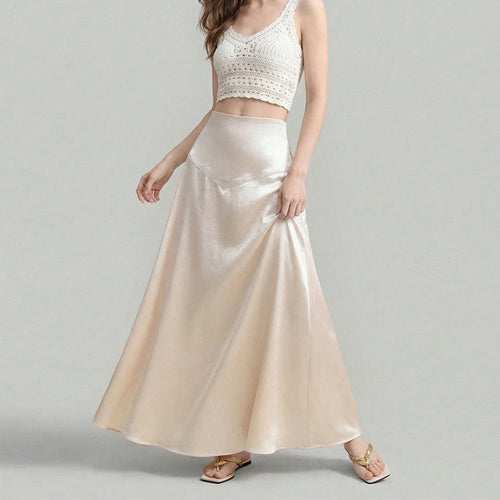 Damen Maxi-Rock mit fließendem Schnitt und edlem Material Drune
