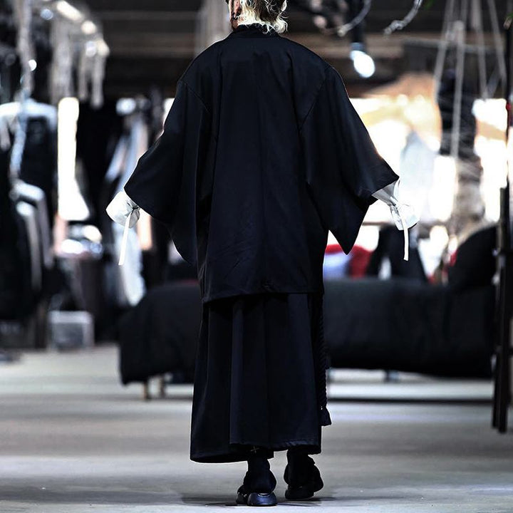Damen Kimono-Jacke mit modernen Schnitt und praktischen Taschen Drune