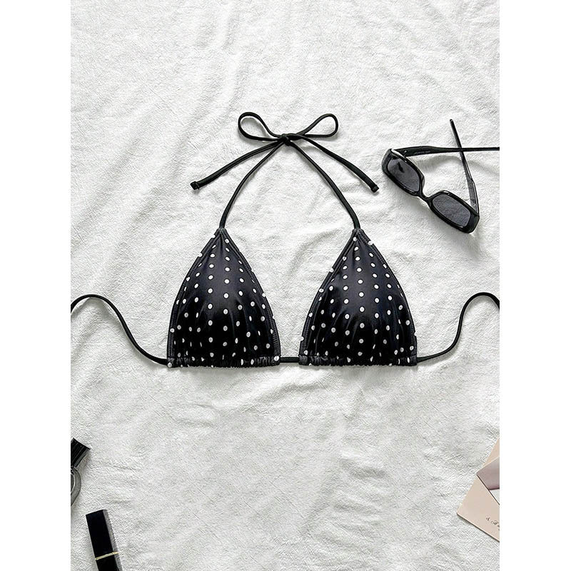 Damen Triangel-Bikini-Oberteil mit verspieltem Punkten-Design Drune
