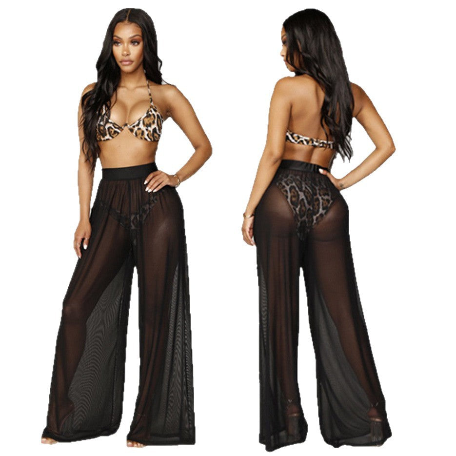 Damen Weit geschnittene Sommerhose mit elastischem Bund und passendem Crop-Top Drune