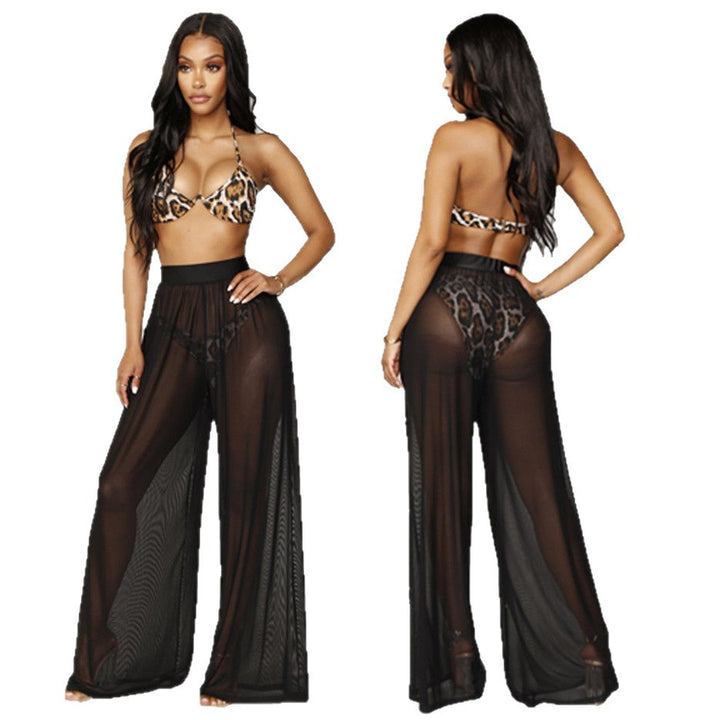 Damen Weit geschnittene Sommerhose mit elastischem Bund und passendem Crop-Top Drune