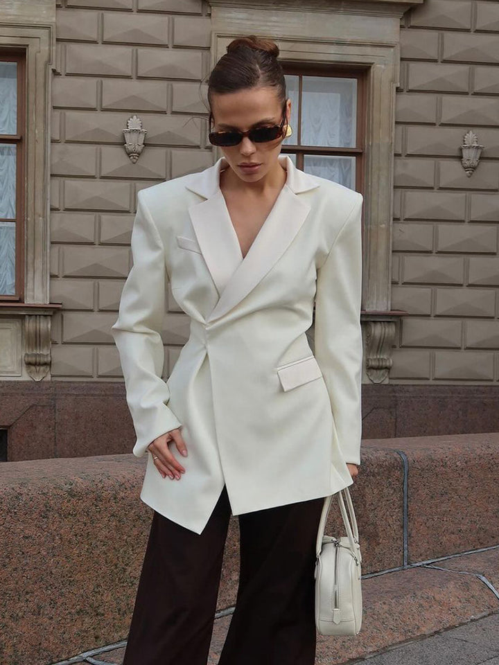 Damen Elegante taillierte Blazerjacke Drune