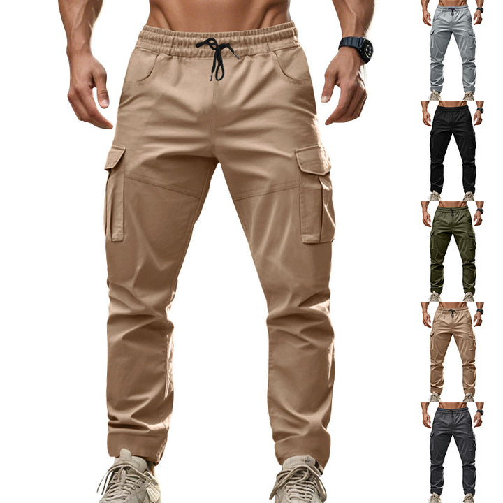 Herren Cargo-Hose mit funktionalen Seitentaschen und elastischem Bund Drune