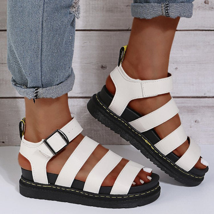 Damen Komfortable und trendige Riemchen-Sandalen Drune