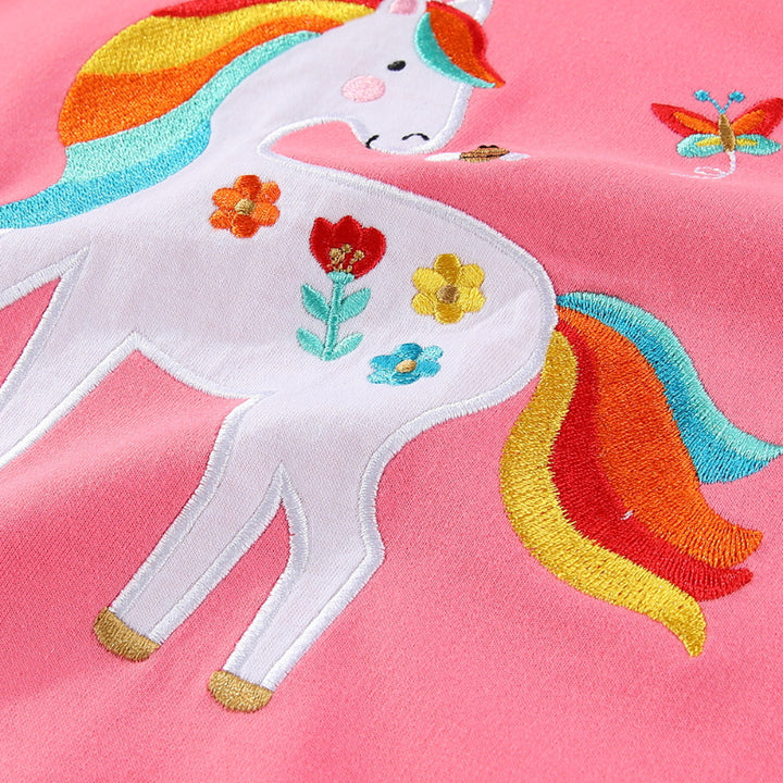 Mädchen Sweatshirt mit verspieltem Einhorn-Design Drune