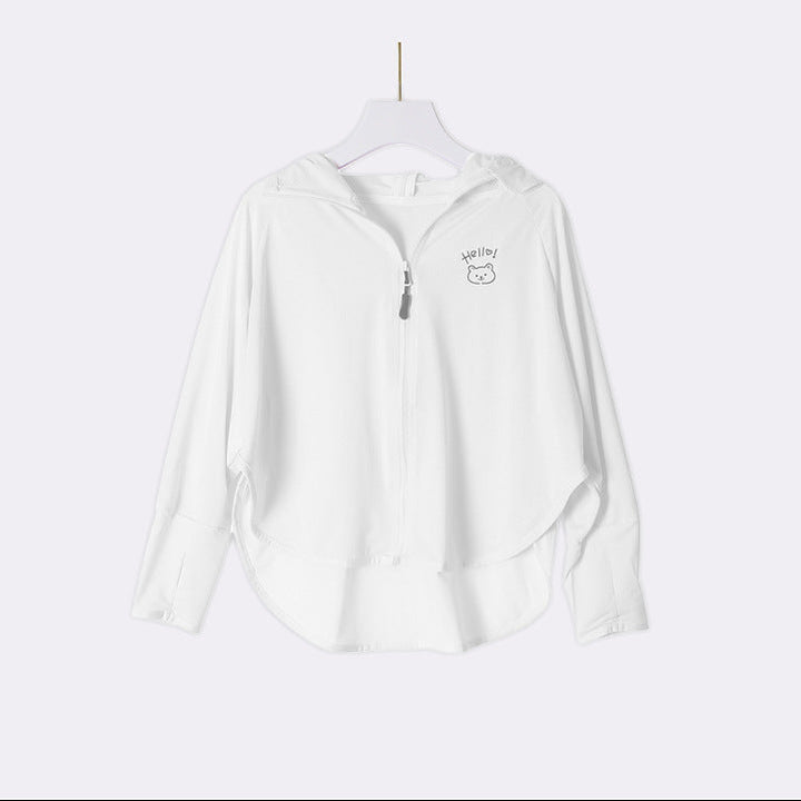 Damen performante UV-Schutzjacke mit Kapuze Drune
