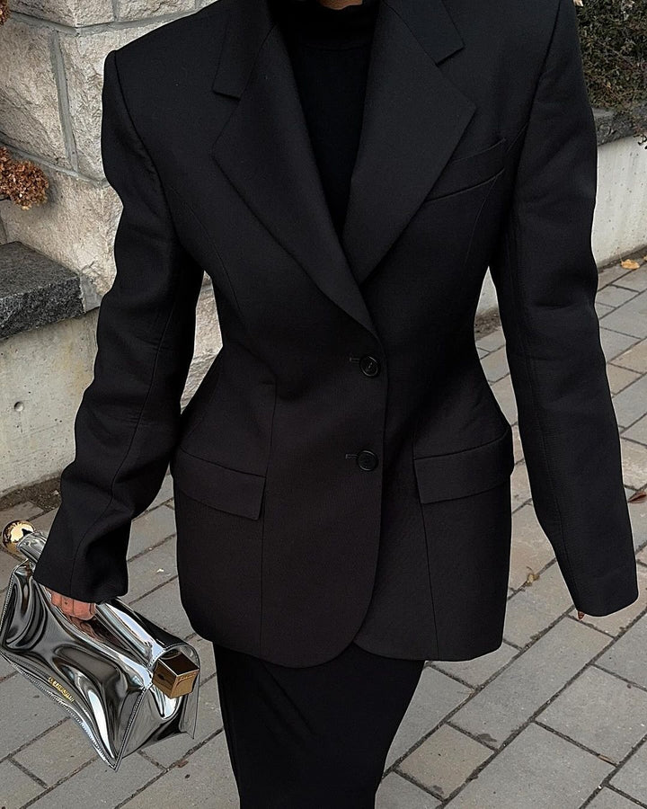 Damen Oversized Blazer mit elegantem Schnitt und markanten Details Drune