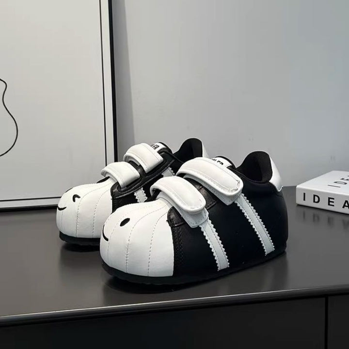 Damen Bequeme Kindersneaker mit niedlichem Tiermotiv und praktischem Klettverschluss Drune